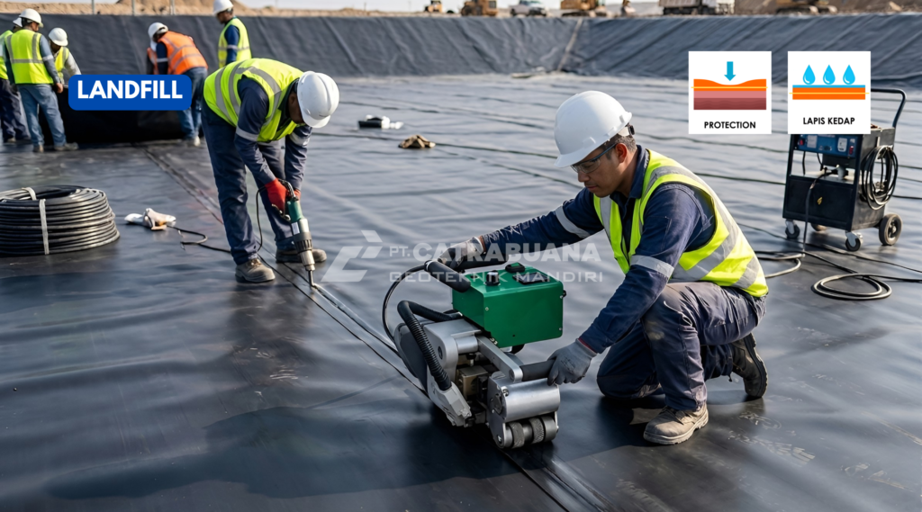 aplikasi geomembrane