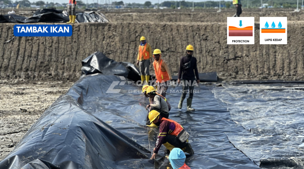 aplikasi geomembrane